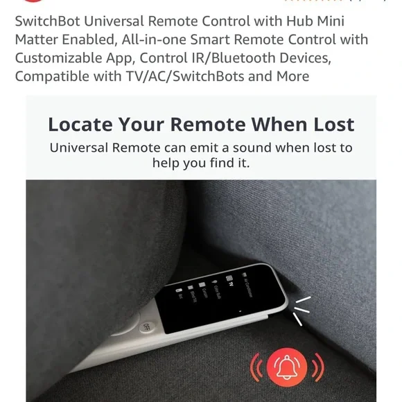 SwitchBot Universal Remote Universal Remote Control with Hub Mini - White - Picture 8 of 10